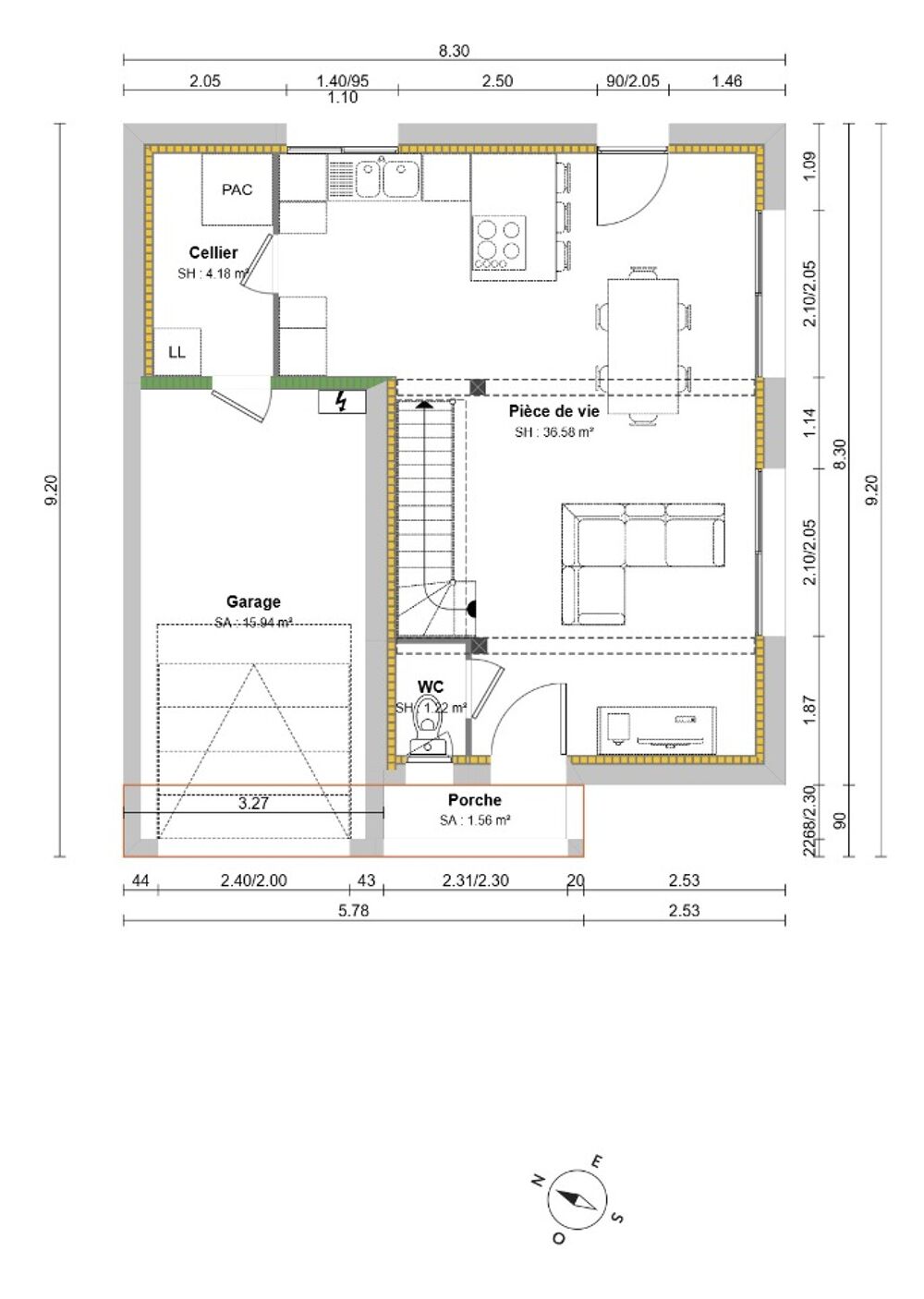vente Maison - 5 pièce(s) - 94 m² Écos (27630)