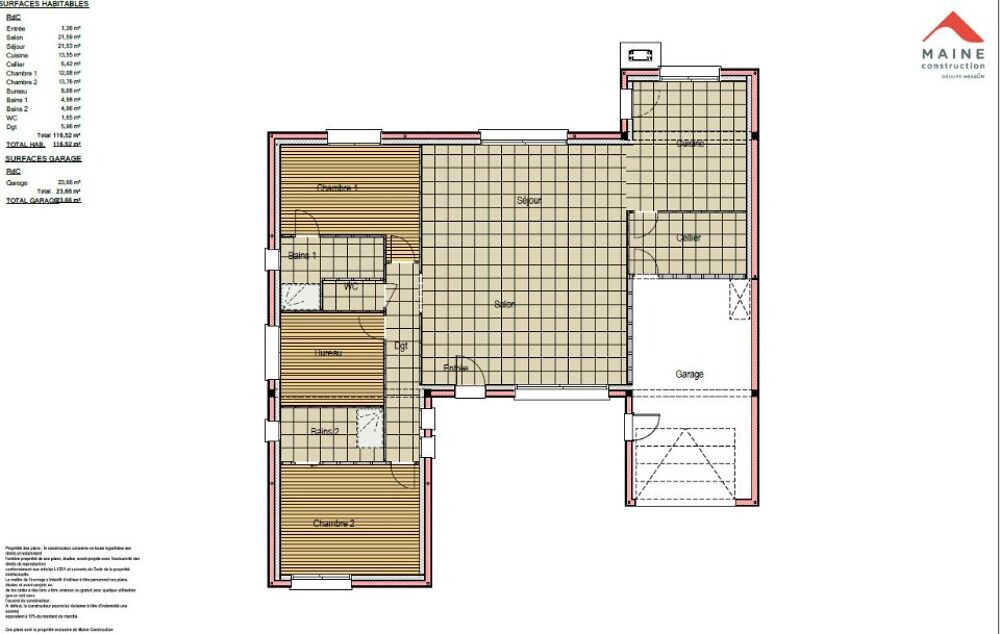 MAISON À CONSTRUIRE DE 116 M² PROCHE DU MANS Fa....