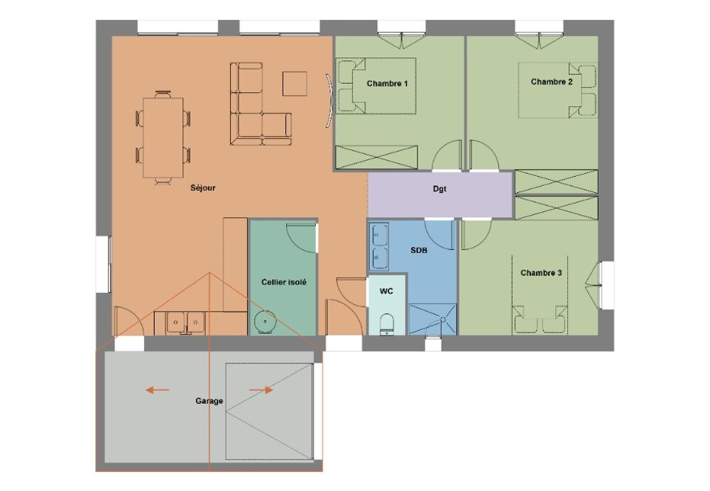 vente Maison - 4 pièce(s) - 80 m² Auray (56400)