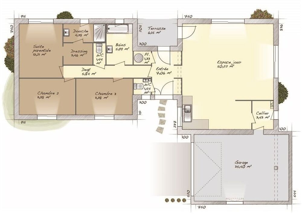 vente Maison - 5 pièce(s) - 120 m² Saint-Pierre-de-Bailleul (27920)
