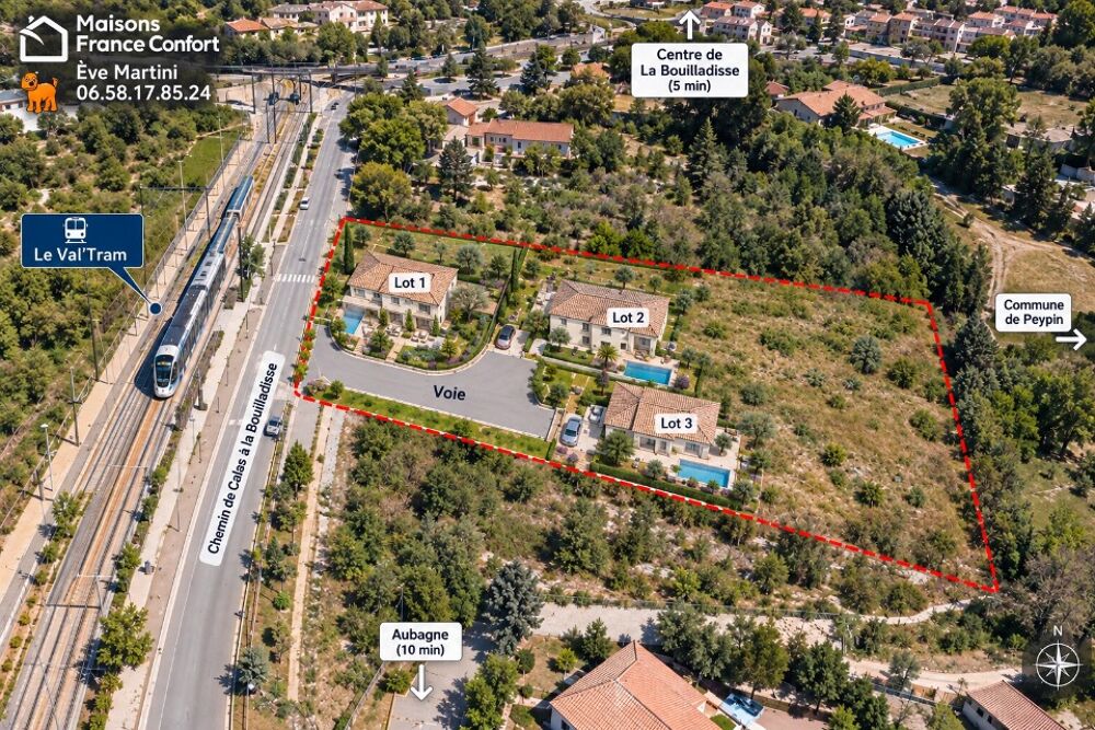 vente Maison - 6 pièce(s) - 120 m² La Bouilladisse (13720)