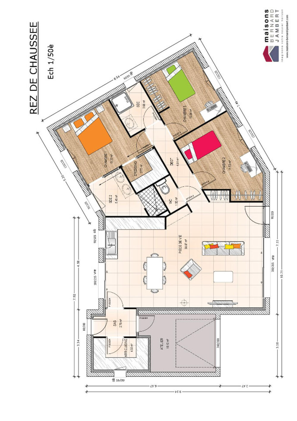 MAISON À CONSTRUIRE DE 90 M² PROCHE DE CHOLET, 5 PIÈCES<....