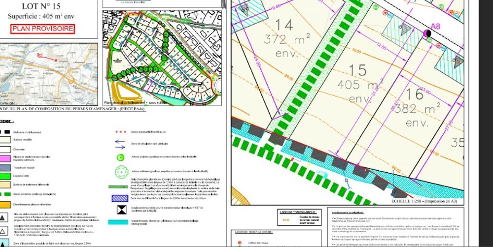 vente Terrain - 405 m² Changé (53810)