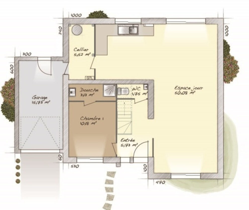 🏡 Maison neuve contemporaine à Thorigny sur Marn....