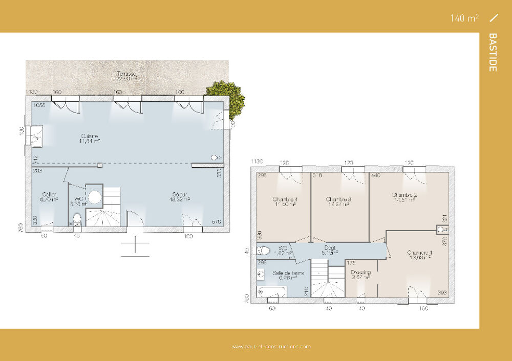 VENTE d'une maison de 5 pièces (90 m²) à Aix-en-Provence....