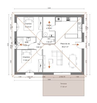  Maison 4 pièces 70 m² Lannemezan