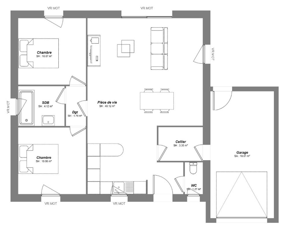 vente Maison - 4 pièce(s) - 70 m² Artannes-sur-Indre (37260)