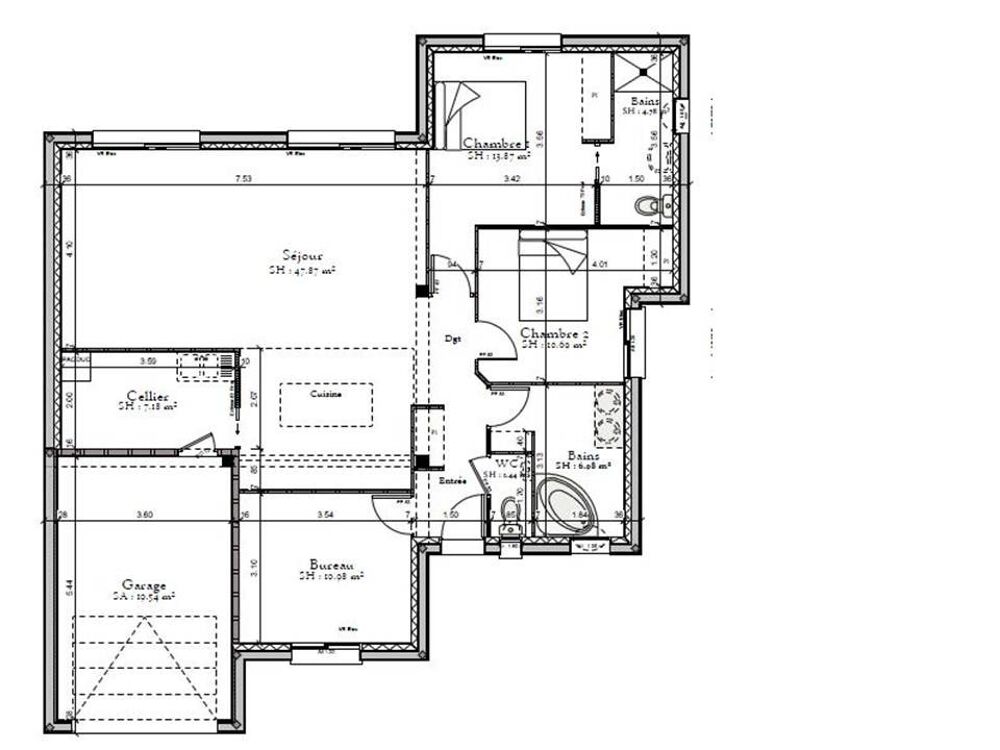 vente Maison - 6 pièce(s) - 103 m² Savigné-l'Évêque (72460)