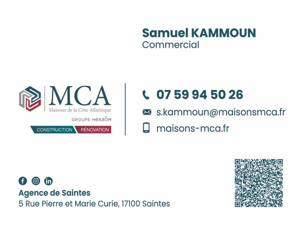 vente Terrain - 550 m² Rouffiac (17800)