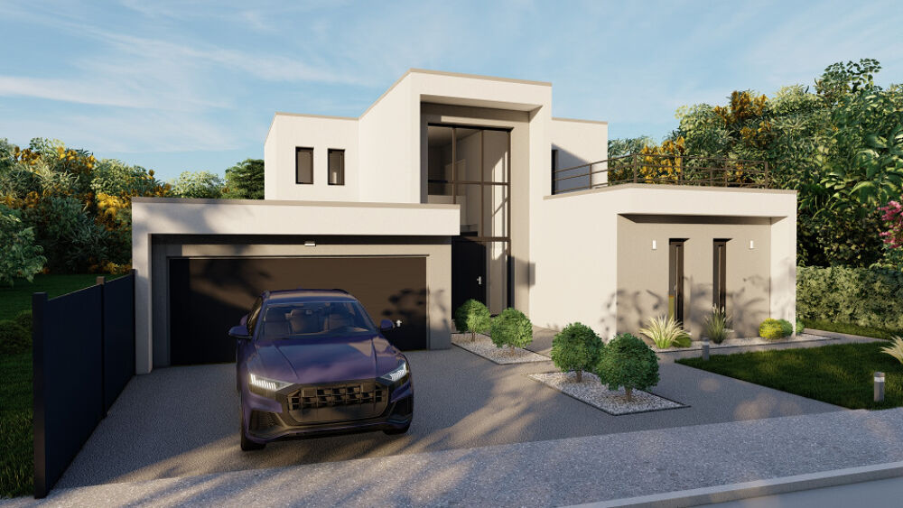 BELLE MAISON CONTEMPORAINE SUR MESURE DANS UN CADRE VERD....