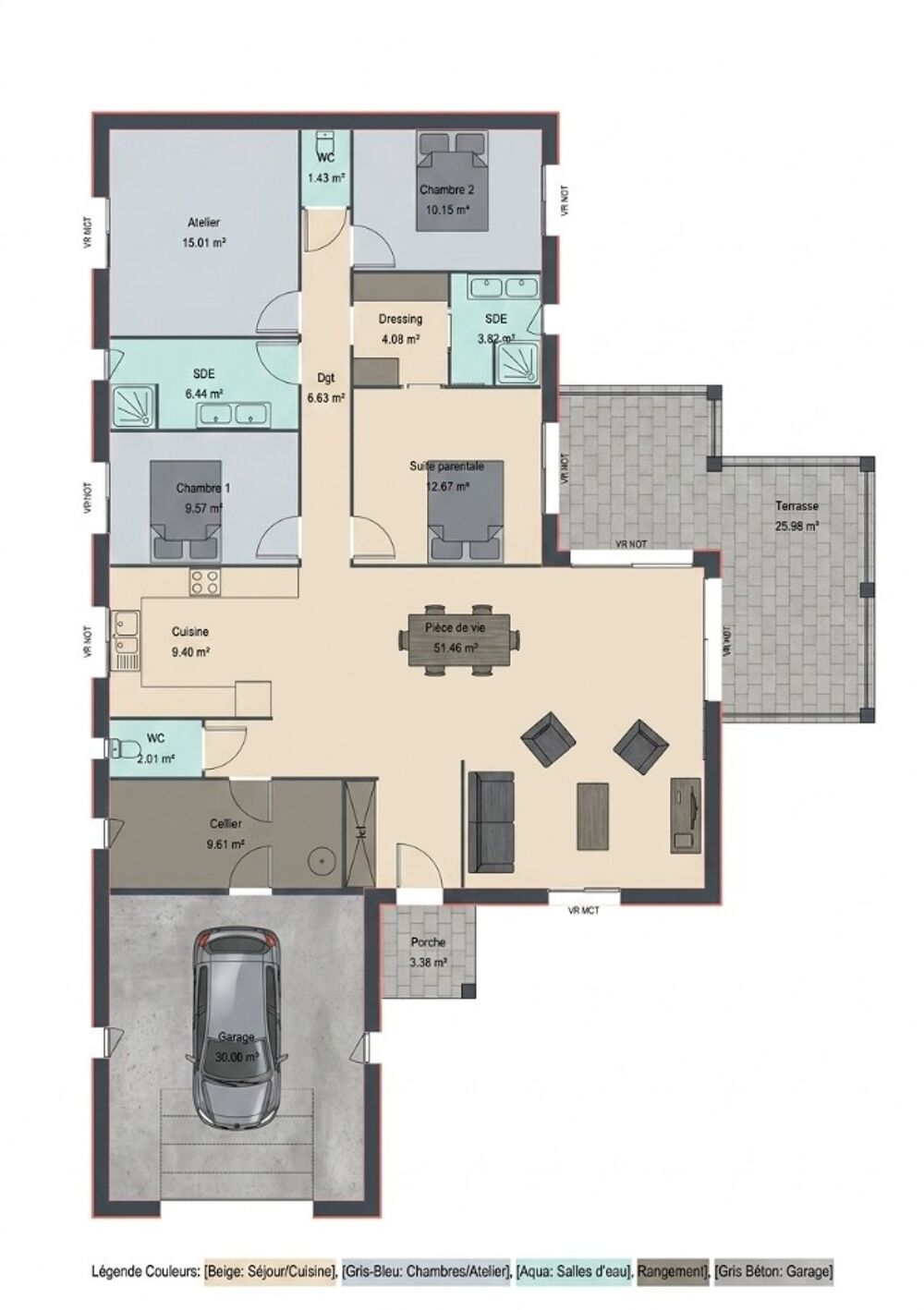 vente Maison - 5 pièce(s) - 120 m² Marcilloles (38260)