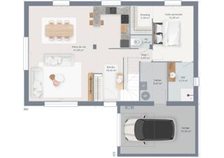  Maison � vendre 4 pi�ces 90 m�