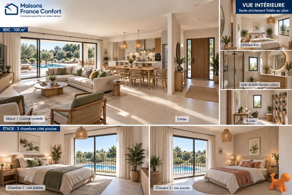 VILLA CONTEMPORAINE NEO-PROVENÇALE AU BRUSC - 145 M² SUR....