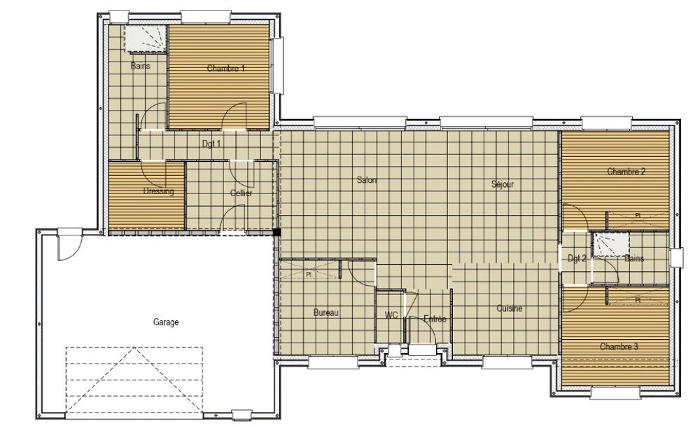 MAISON À CONSTRUIRE 6 PIÈCES DE 128 M² PROCHE DU MANS<BR....