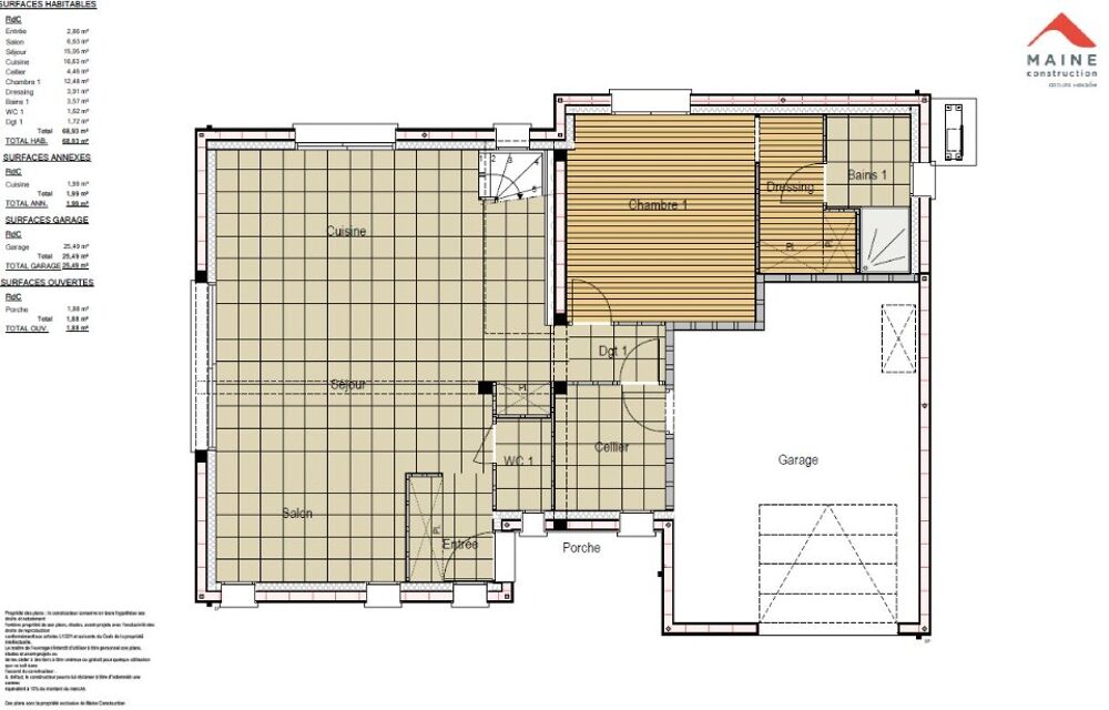 vente Maison - 4 pièce(s) - 100 m² Savigné-l'Évêque (72460)