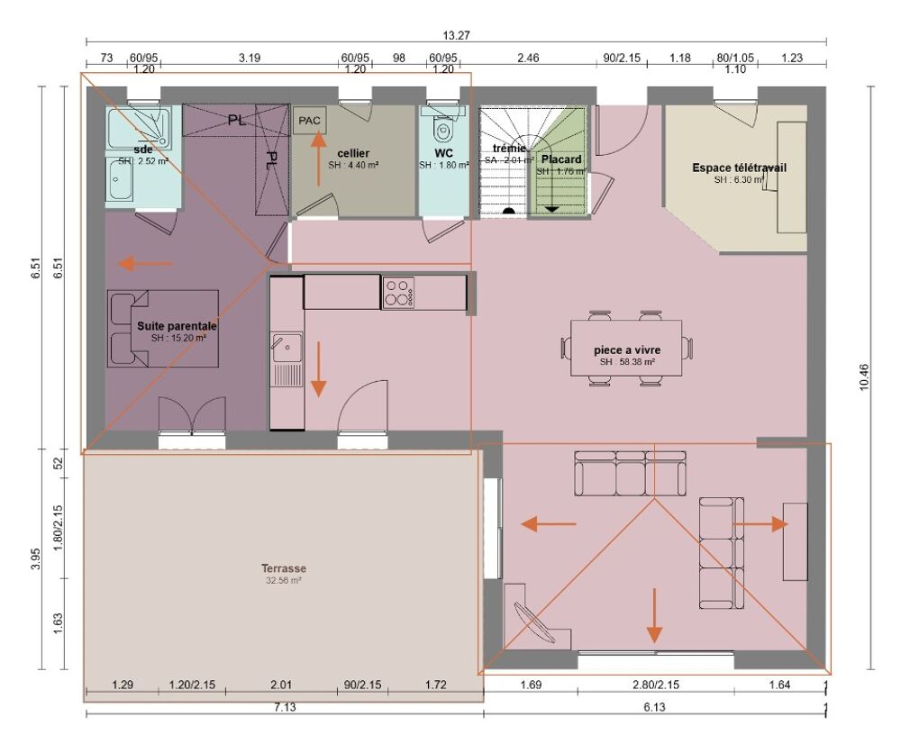 vente Maison - 3 pièce(s) - 130 m² Fréjus (83600)