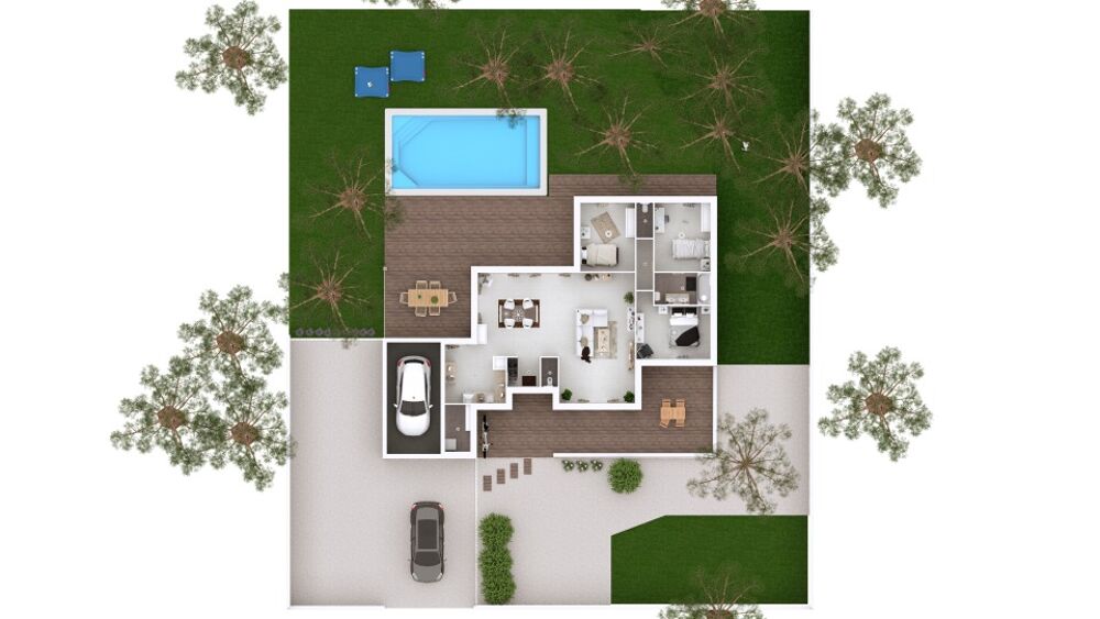VENTE : maison de 4 pièces (108 m²) à Roaillan IDÉAL....