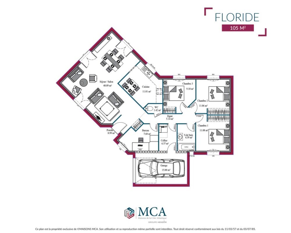 vente Maison - 4 pi�ce(s) - 95 m� Saint-Agnant (17620)
