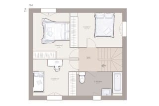  Maison 4 pi�ces 85 m� Lornay