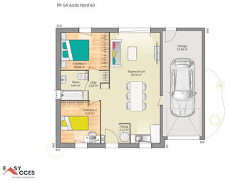  Maison à vendre 3 pièces 60 m²