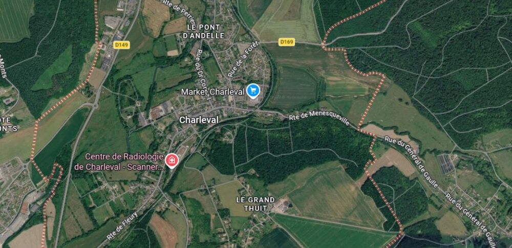 vente Terrain - 1000 m² Charleval (27380)