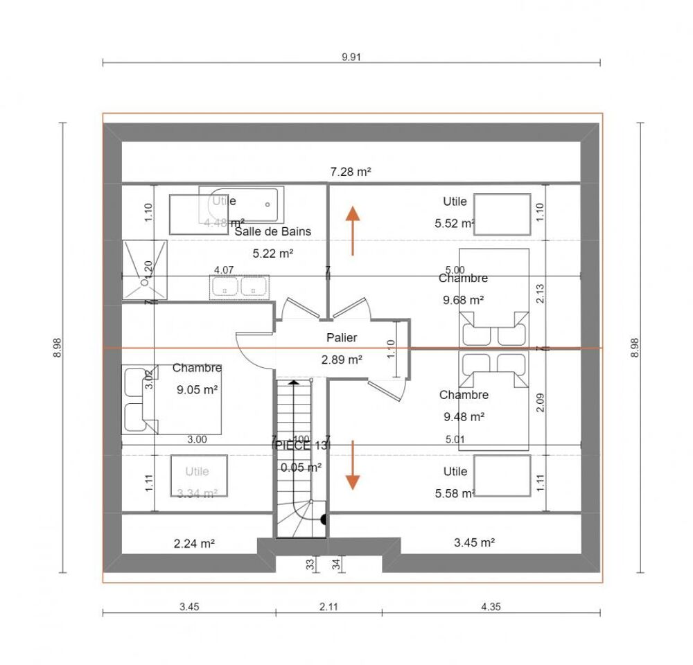vente Maison - 7 pièce(s) - 99 m² Athies (62223)