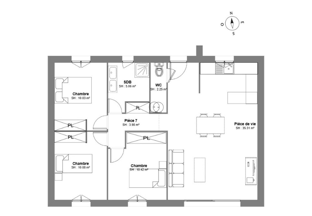 vente Maison - 3 pièce(s) - 77 m² Flassans-sur-Issole (83340)