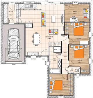  Maison 5 pices 100 m Saint-jean-de-linires