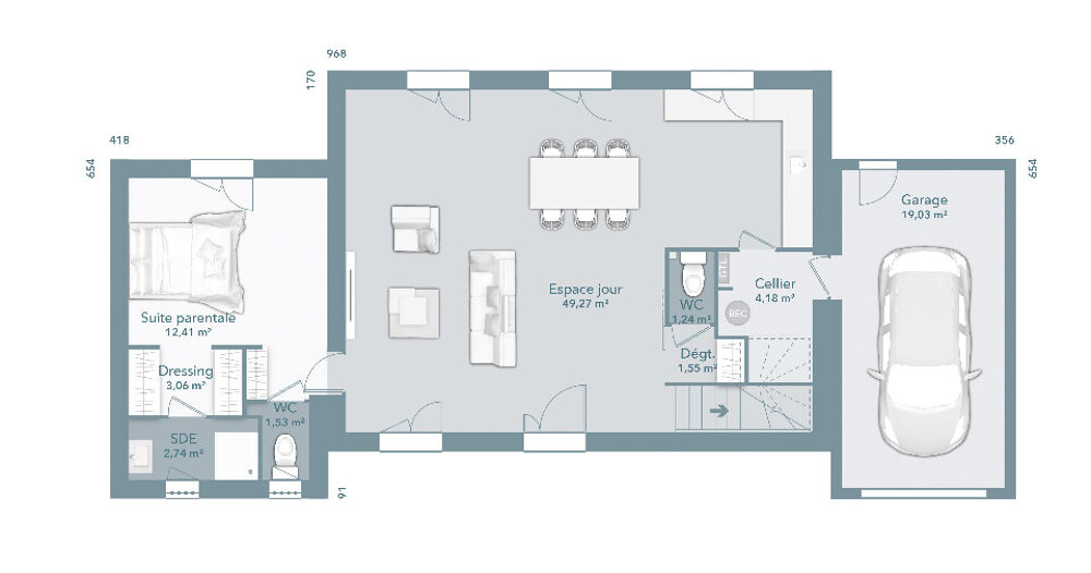 vente Maison - 6 pièce(s) - 130 m² Auzielle (31650)