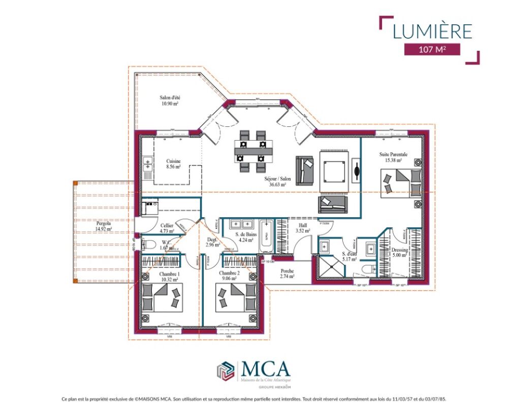 vente Maison - 5 pice(s) - 107 m Labenne (40530)