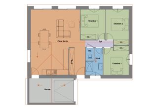  Maison 4 pi�ces 75 m� Tr�m�ven