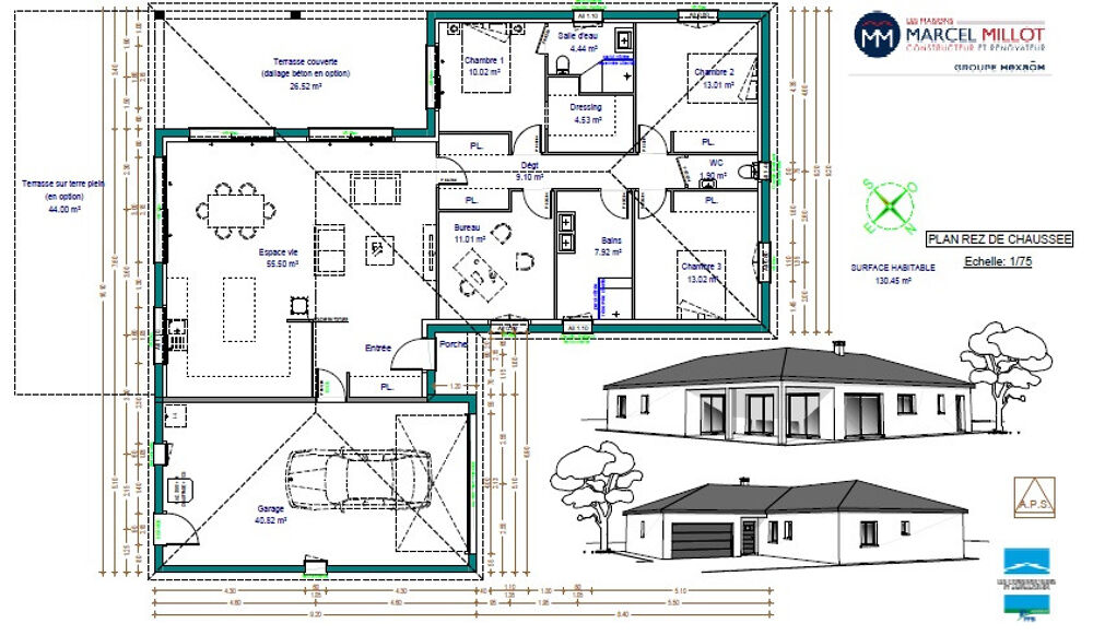MAISON À CONSTRUIRE DE 130 M² IDÉALEMENT SITUÉE À NEXON,....