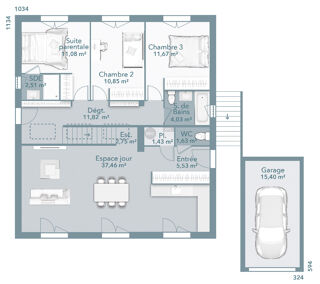  Maison 5 pi�ces 100 m� Saint-aun�s