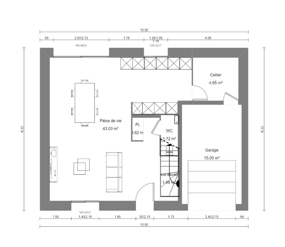 Maison à étage de 92m2 à construire à Cambrai -....