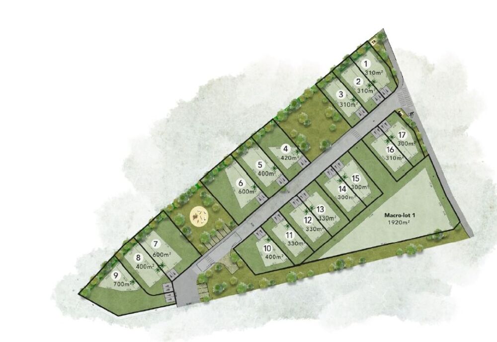 vente Terrain - 334 m² Rognes (13840)