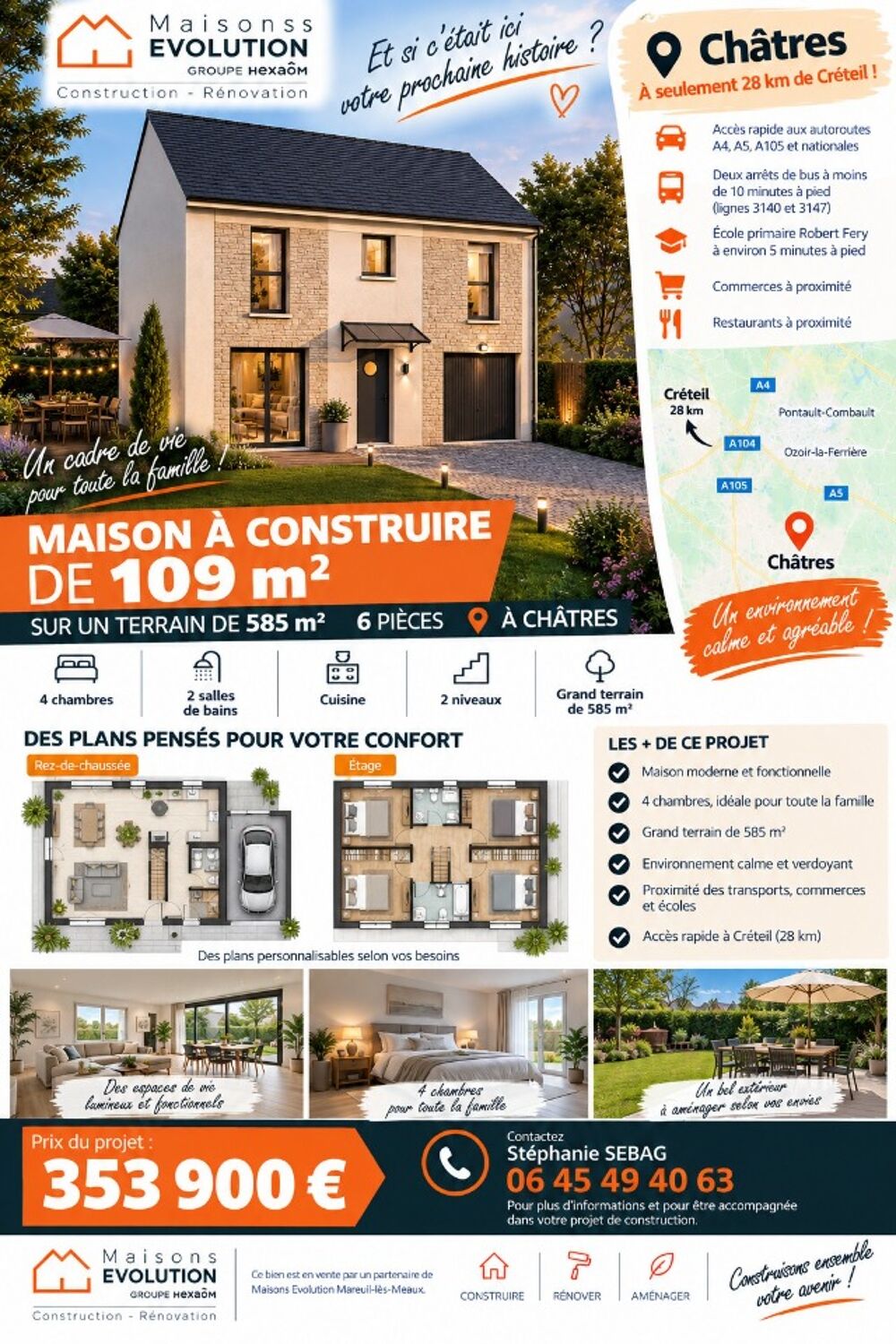 vente Maison - 6 pièce(s) - 109 m² Châtres (77610)