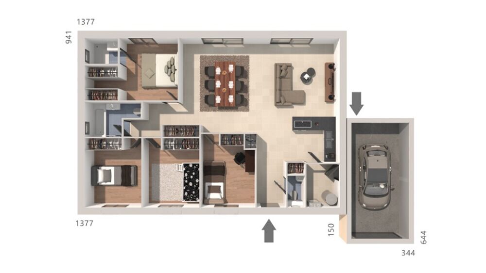 vente Maison - 5 pièce(s) - 110 m² Lunel (34400)