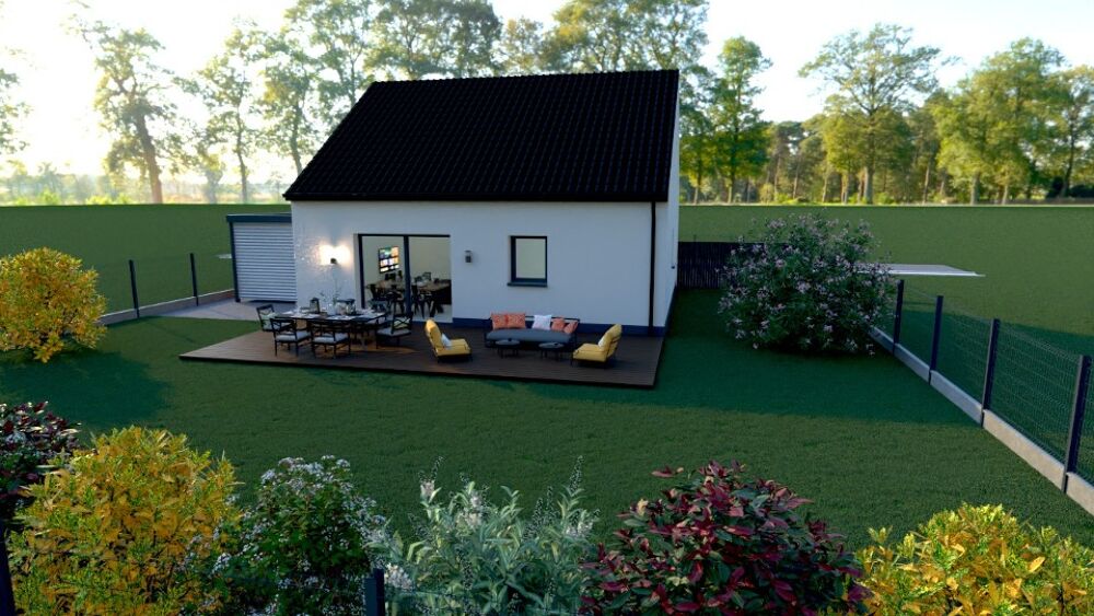 Baralle : maison de plain pied de 65 m² à OSSATURE BOIS<....