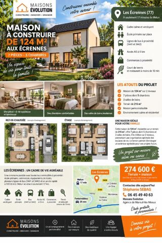  Maison à vendre 7 pièces 124 m²