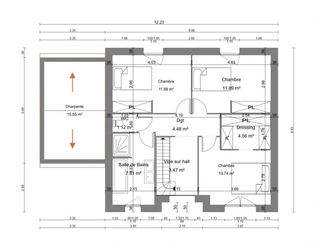 vente Maison - 6 pièce(s) - 110 m² Hantay (59496)