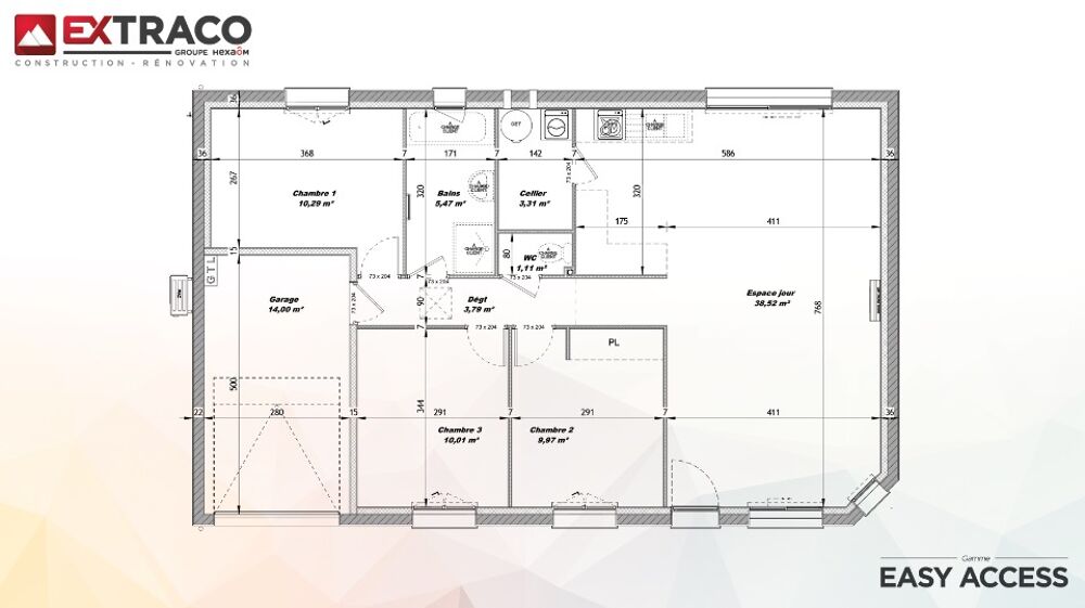 vente Maison - 4 pièce(s) - 82 m² La Haye-Malherbe (27400)