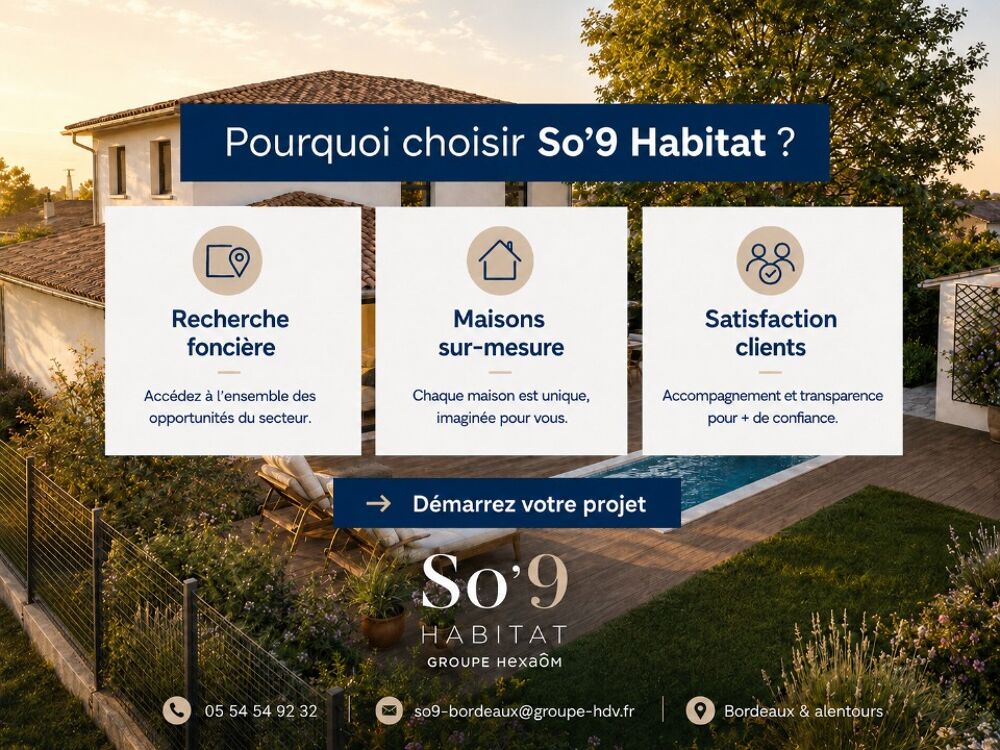 vente Maison - 5 pièce(s) - 145 m² Pessac (33600)