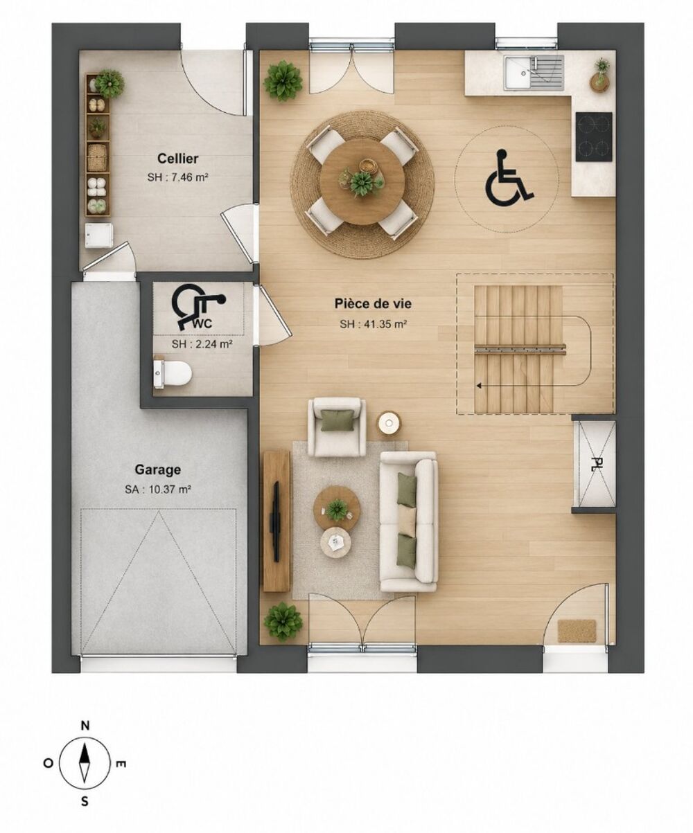 MAISON À CONSTRUIRE DE 82 M² PROCHE DE BOURGES. <BR/....