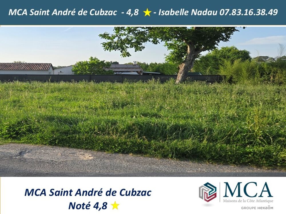 vente Terrain - 587 m² Peujard (33240)