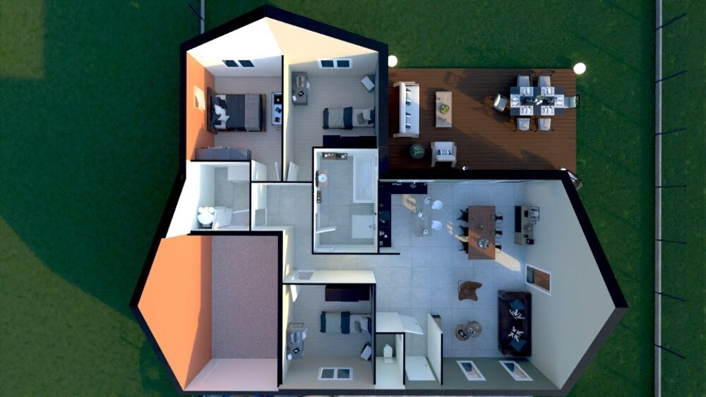 vente Maison - 5 pièce(s) - 88 m² Harnes (62440)