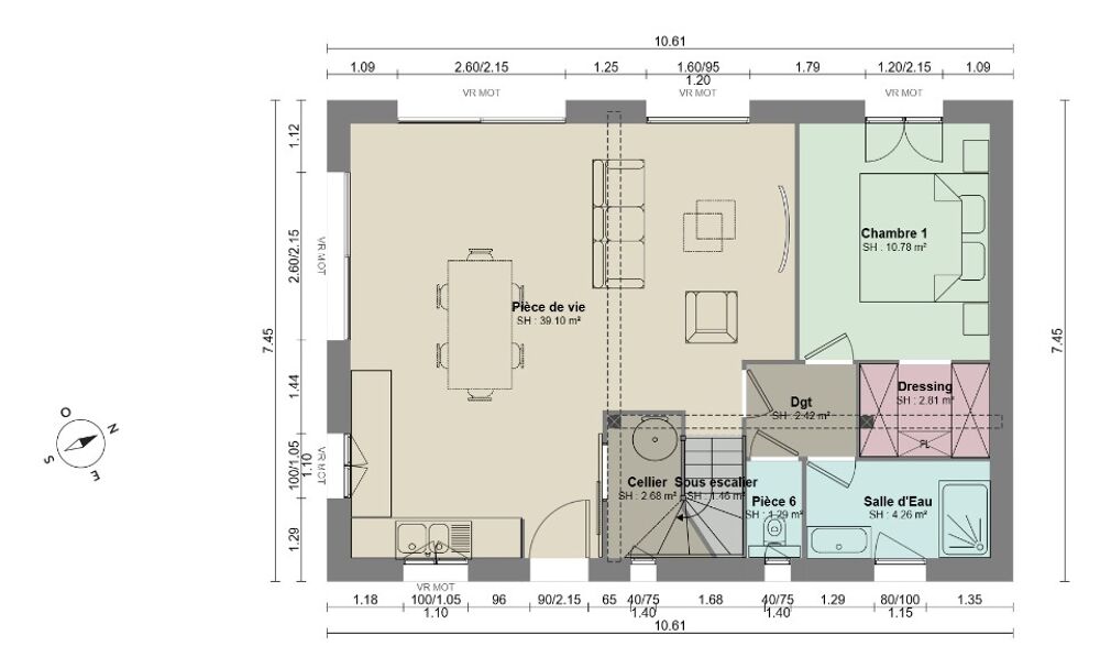 vente Maison - 4 pièce(s) - 95 m² La Crau (83260)