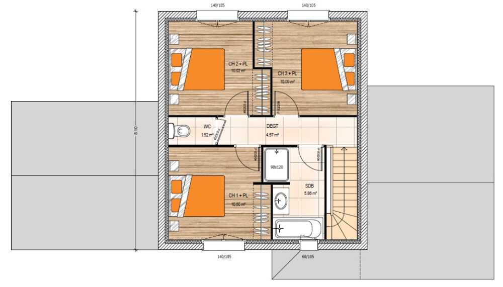 vente Maison - 5 pièce(s) - 120 m² Villemoisan (49370)