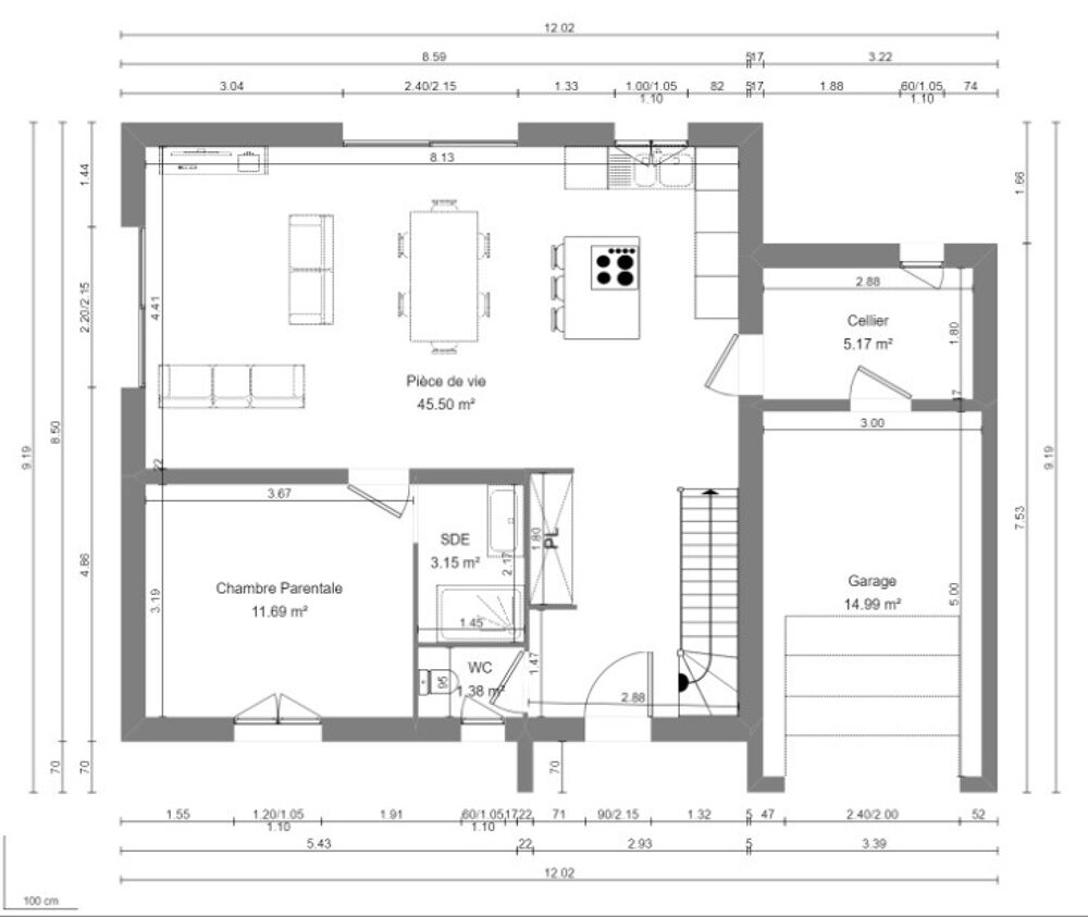 MAISON À CONSTRUIRE DE 120 M² PROCHE DE CHÂTEAUROUX, 5 P....