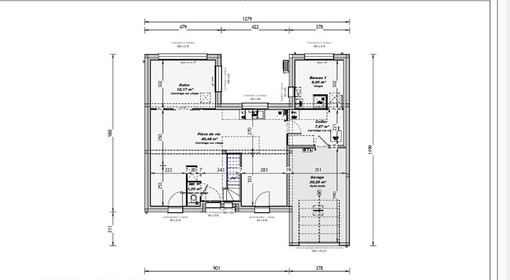 VENTE : maison de 4 pièces (120 m²) à L'Huisserie Id....