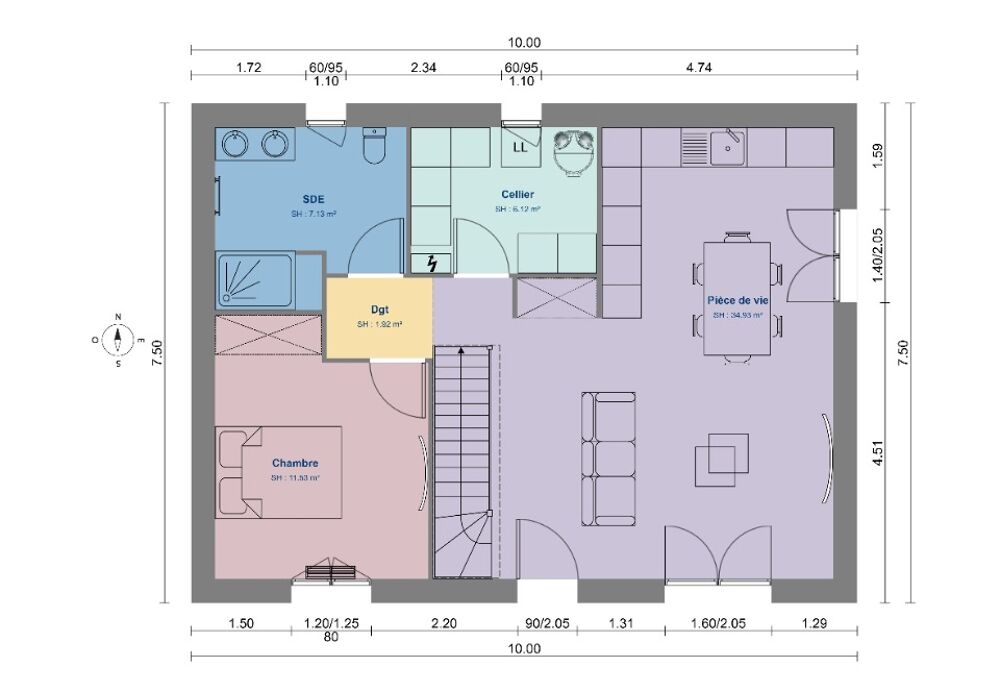 vente Maison - 4 pièce(s) - 90 m² Gaillon (27600)